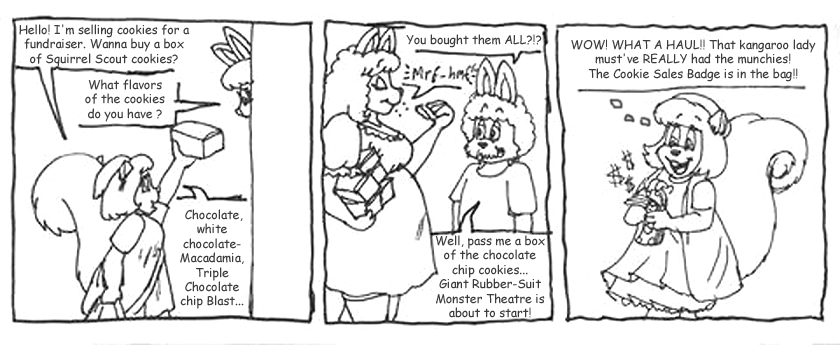 Someone has the munchies!